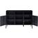 [en.casa] Janakkala Black Sideboard 119x80cm